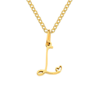 Collier Initial Coeur | Or