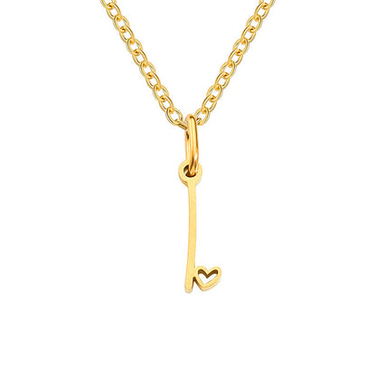 Collier Initial Coeur | Or