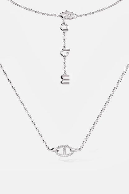 Collier Isaline Marina en or blanc