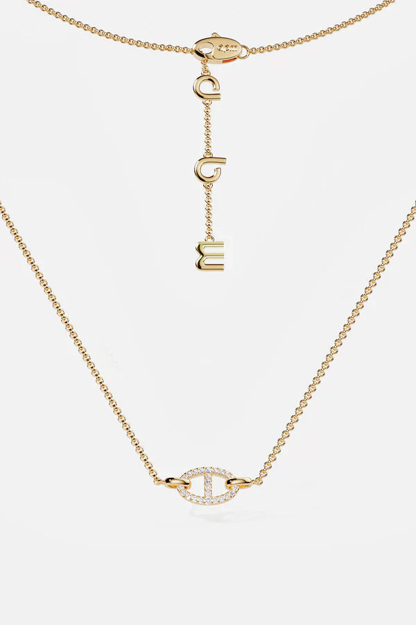 Collier Isaline Marina en or blanc