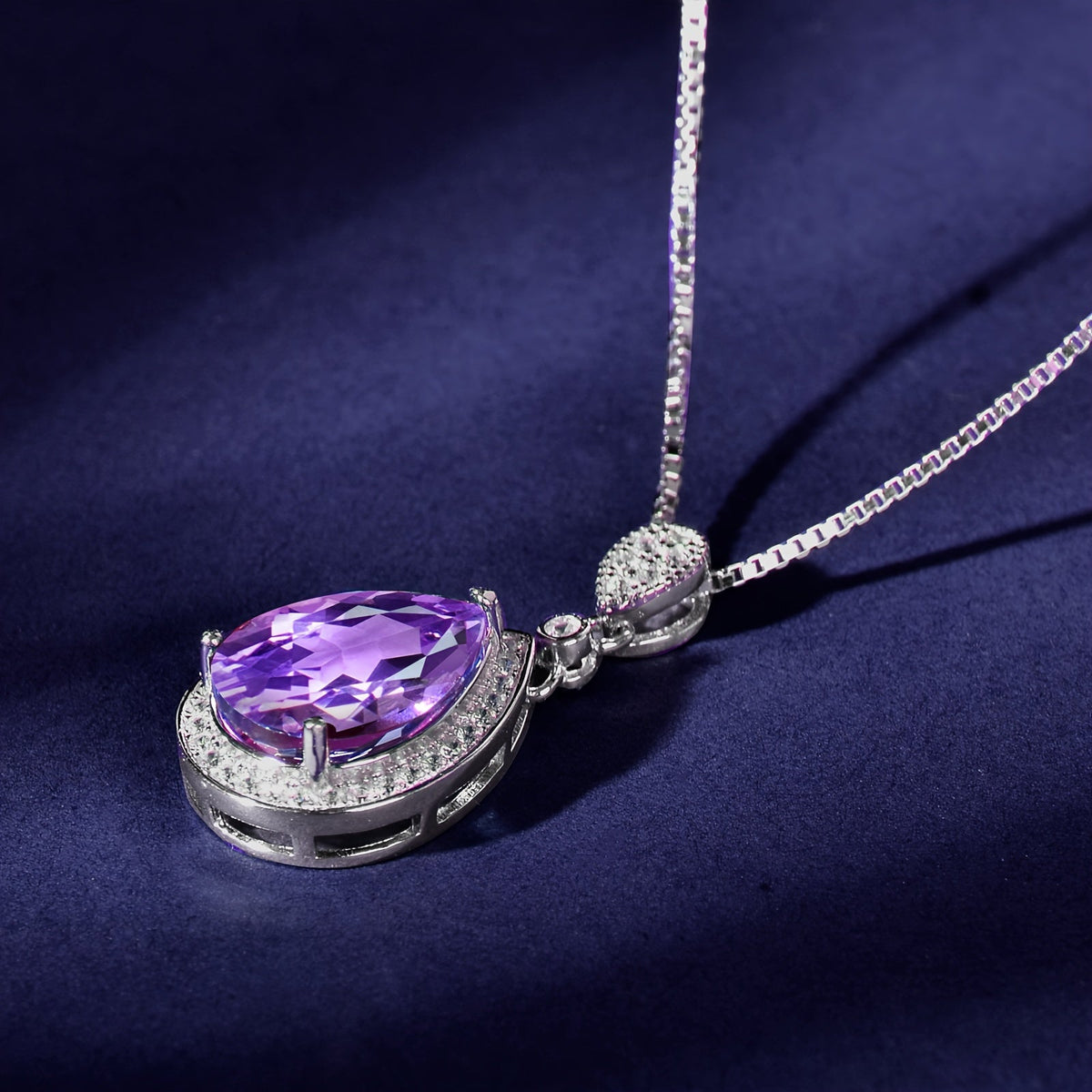 Collier Ivonne améthyste en or