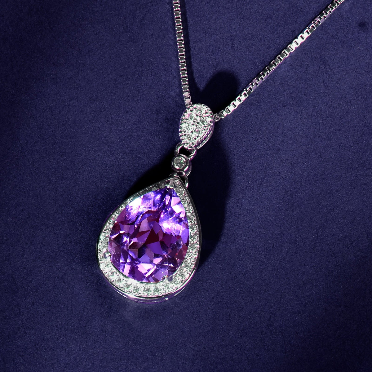 Collier Ivonne améthyste en or