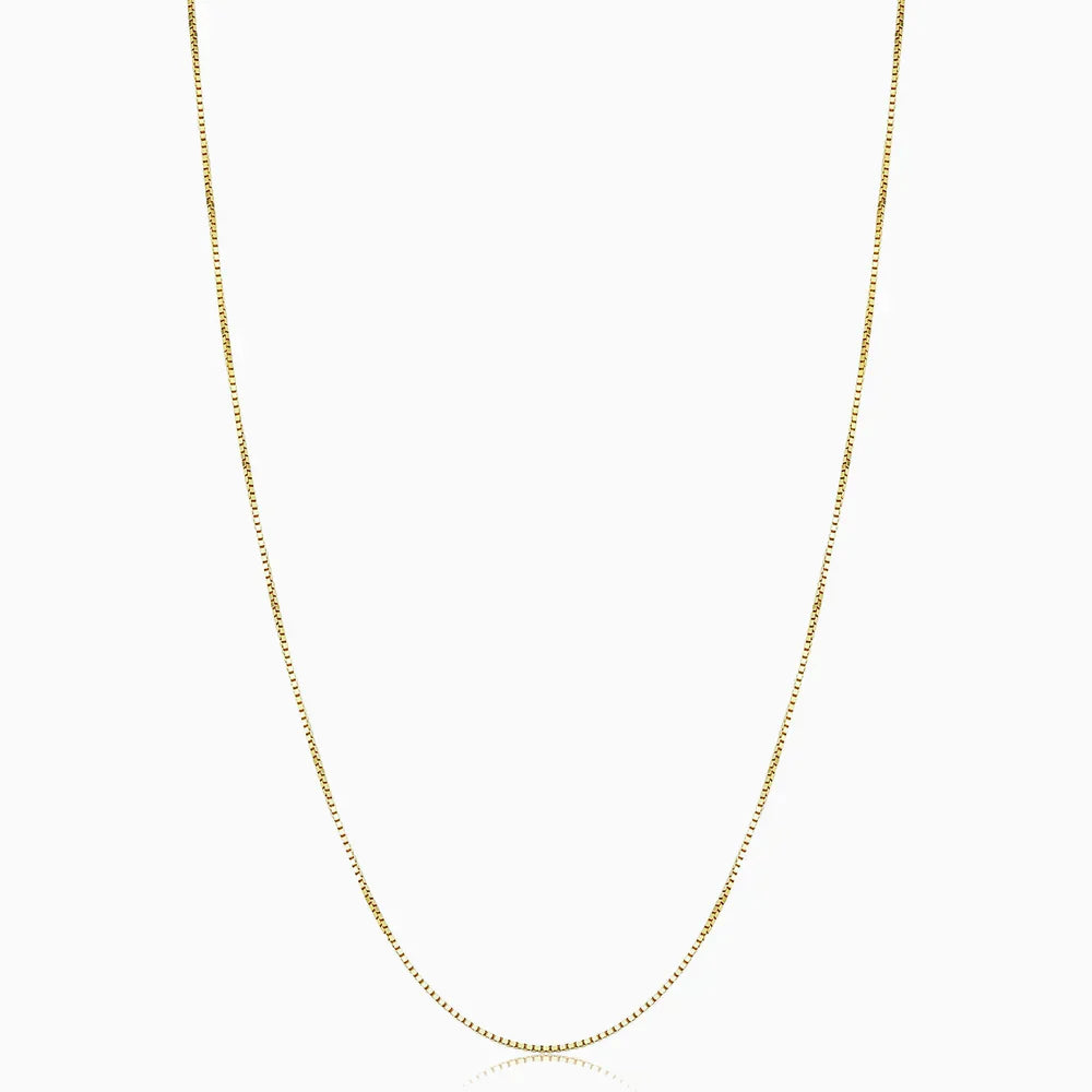 Collier maillon cubain en or blanc