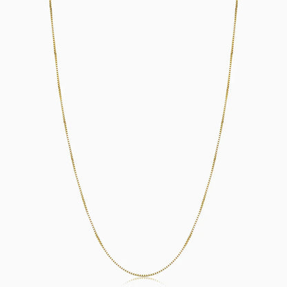 Collier Maillon Cubain | Or Blanc