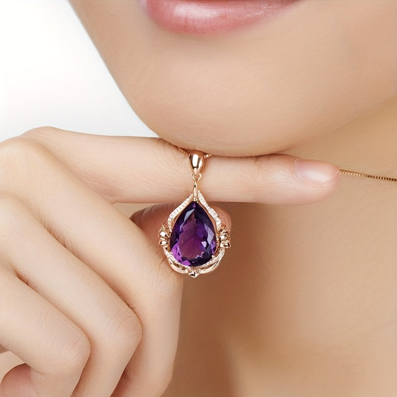 Collier Maria améthyste en or