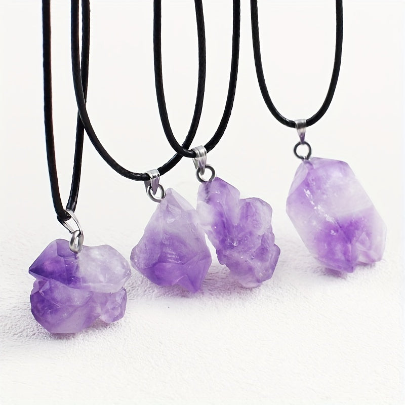 Collier Maria améthyste en or