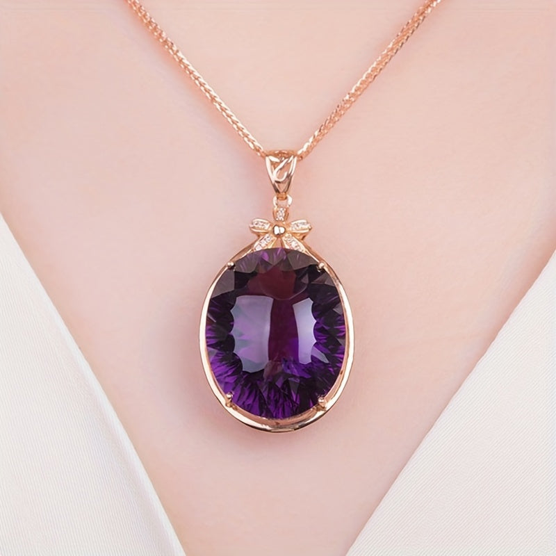 Collier Maria améthyste en or