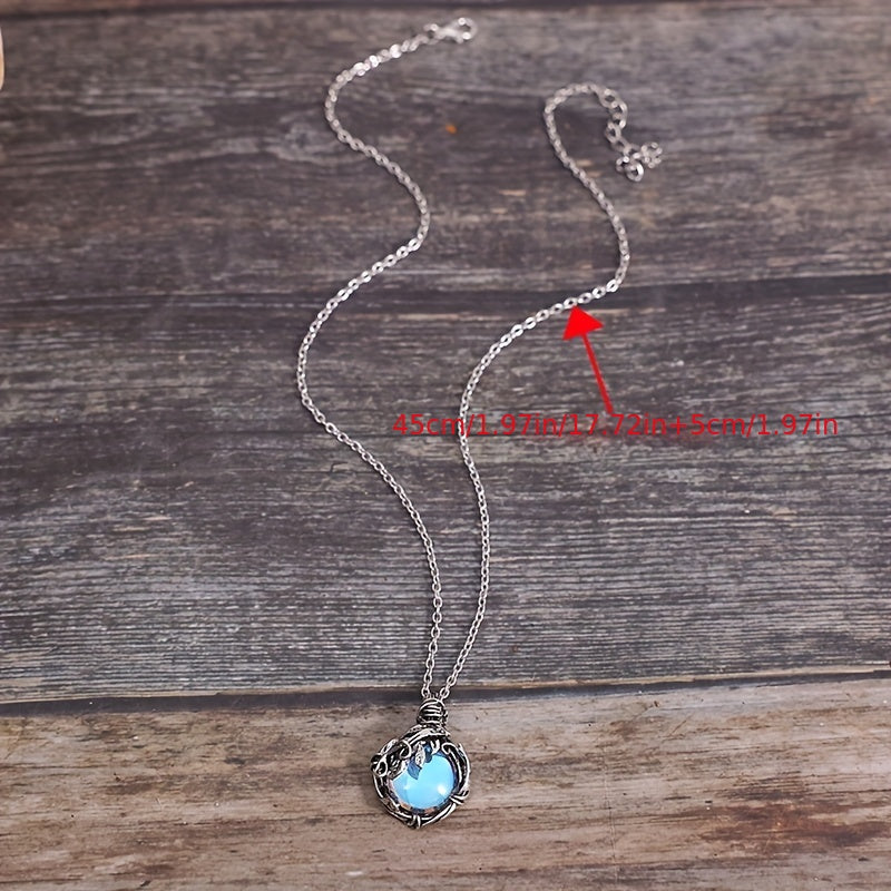 Collier Maria avec pierre de lune en or