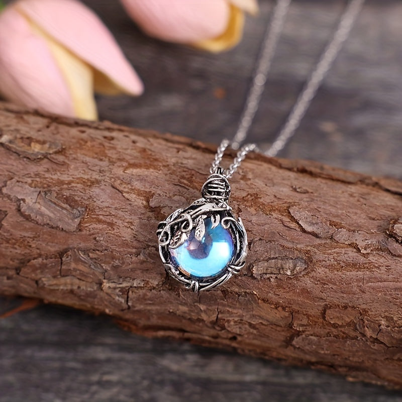 Collier Maria avec pierre de lune en or