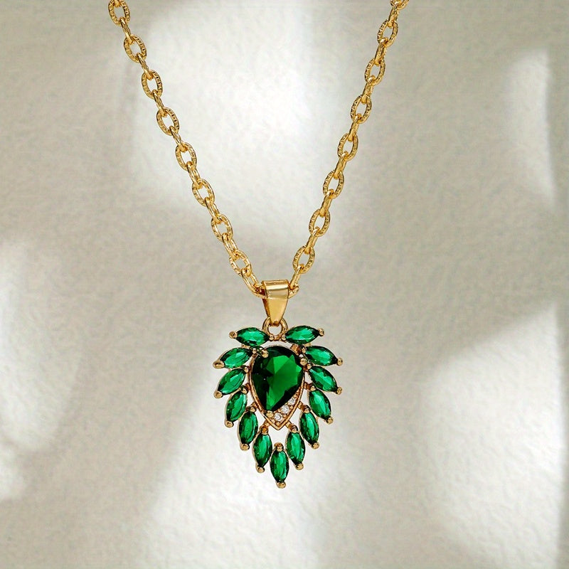Collier Matilde en émeraude en or