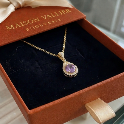 Collier Pendentif Lavena Auréole | Or