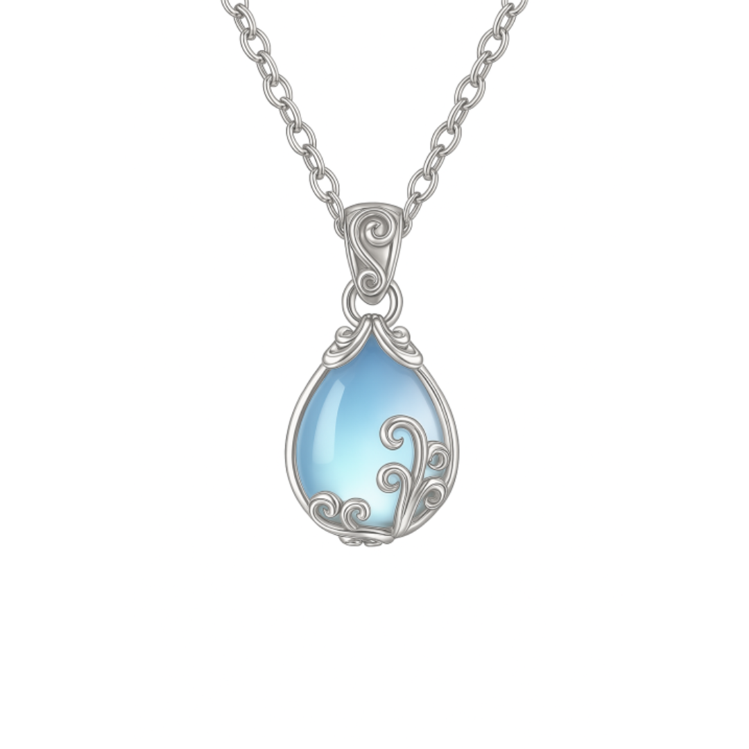 Collier Soraia avec pierre de lune en or