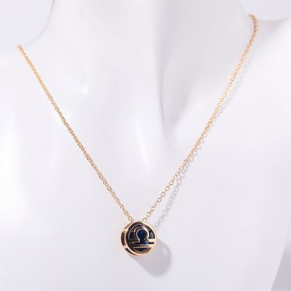 Collier Zodiac à double face