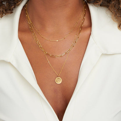 Collier à couches avec pièces « Janie »