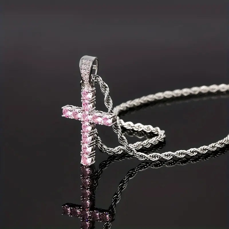 Collier avec croix en or