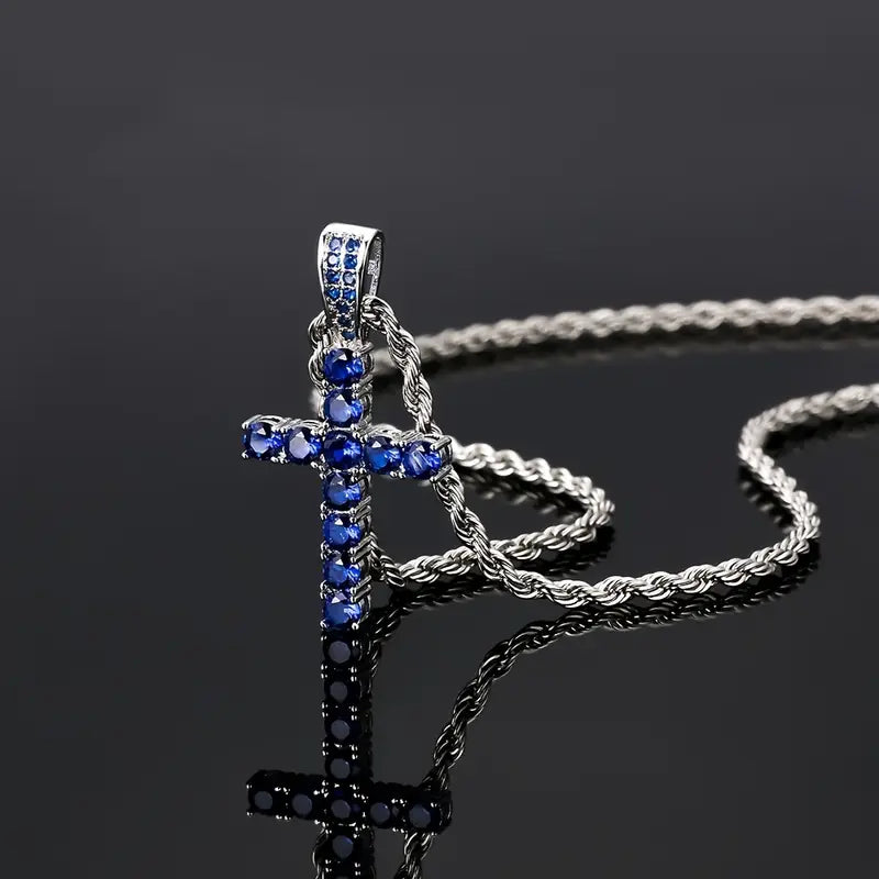 Collier avec croix en or