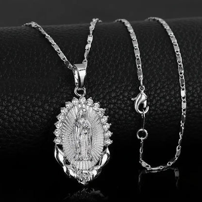 Collier avec médaille de la Vierge Marie
