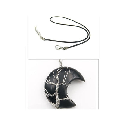 Collier avec pendentif Arbre de Vie en cristal