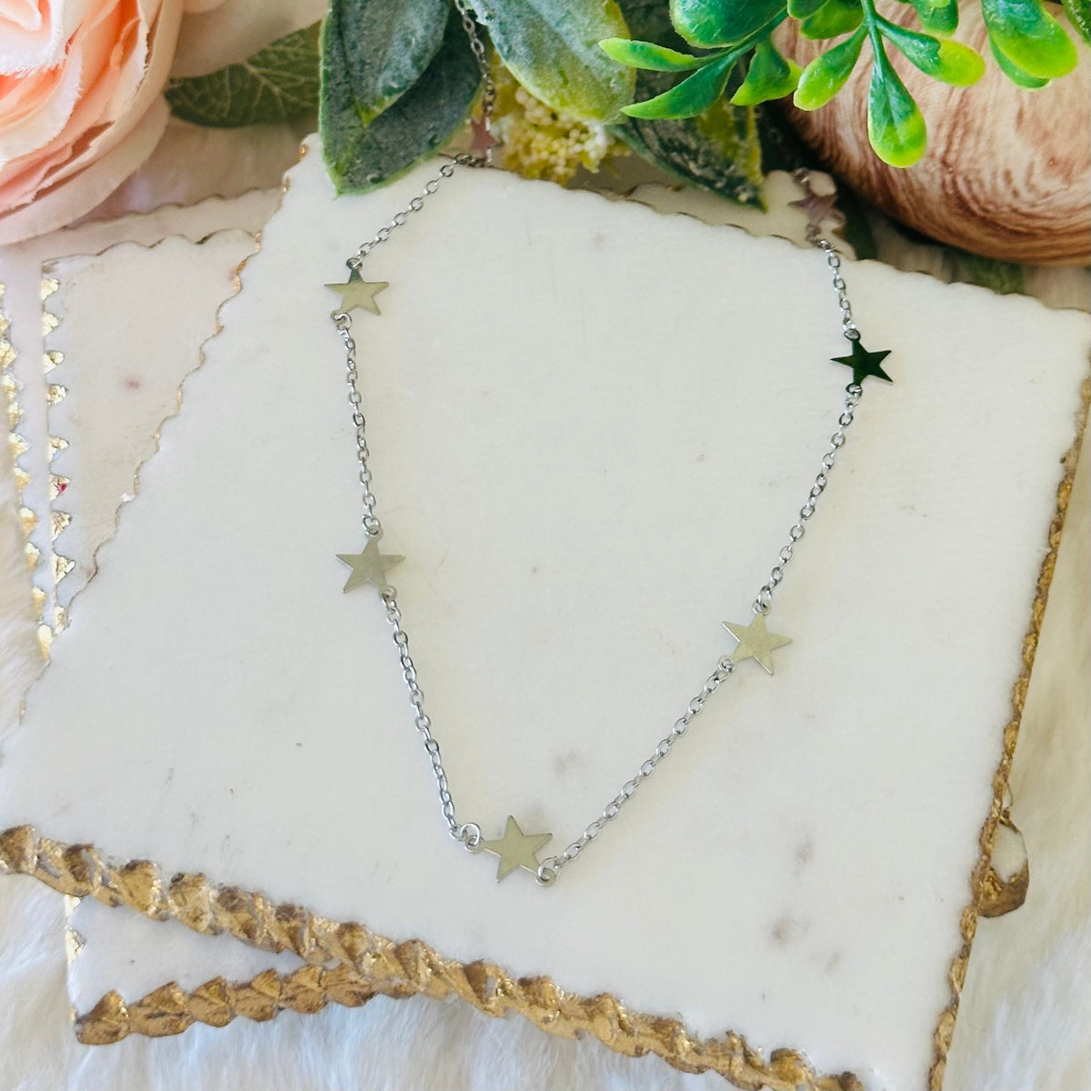 Collier avec pendentif « étoile fine » en or