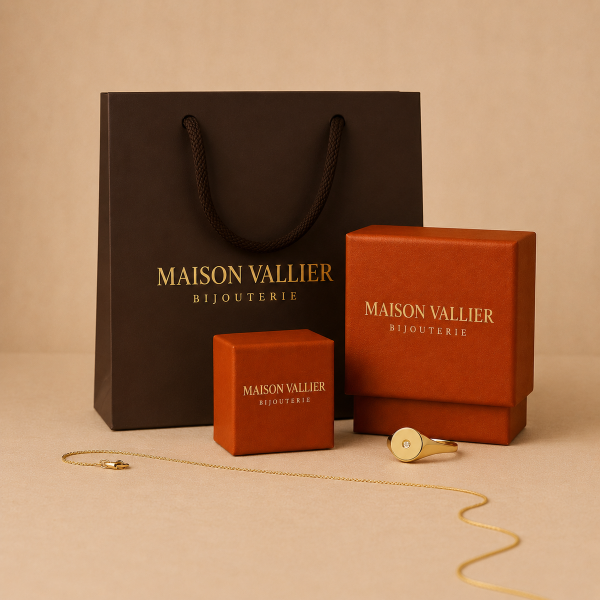 Bague carrée élégante avec émeraude en or