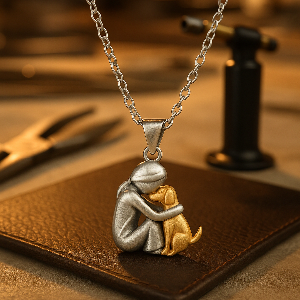Collier avec pendentif en or