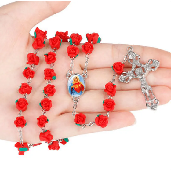 Collier de chapelet avec roues en or