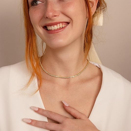 Collier de tennis en or