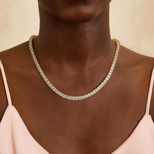 Collier de tennis en or