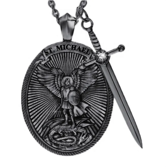 Collier décoratif rétro pour hommes