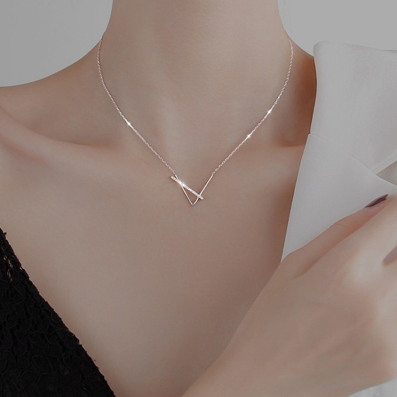 Collier brillant en or blanc