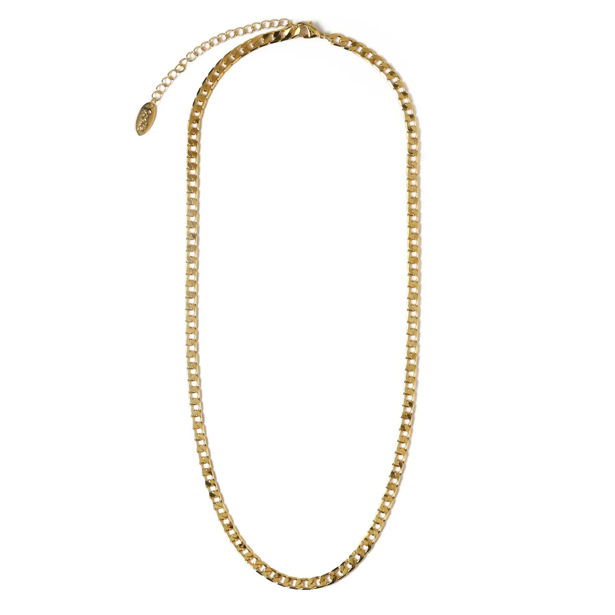 Collier en chaîne à maillons Plats en or