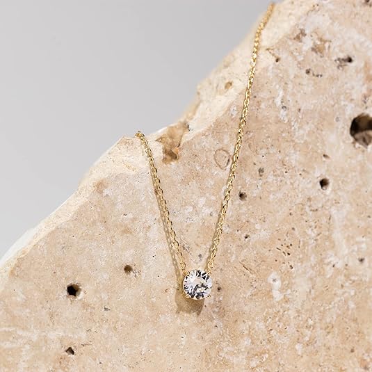 Collier en cristal Aurore en or