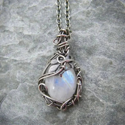 Collier en Lune - Pendentif en Fil