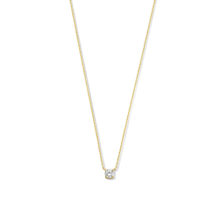 Collier en pierre moissanite Cléa en or