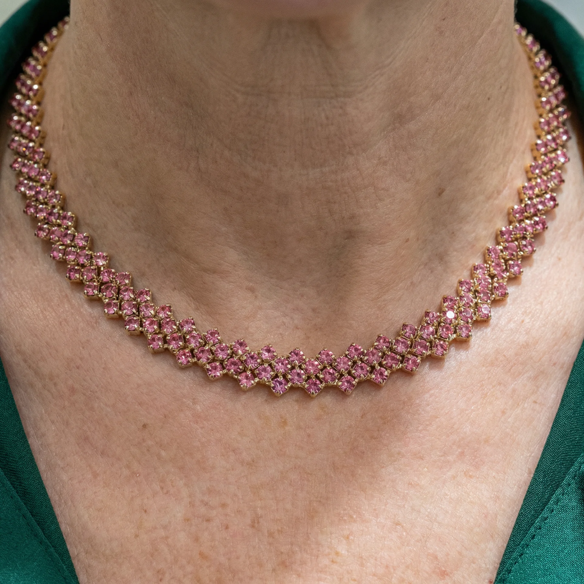 Collier en rosé en or