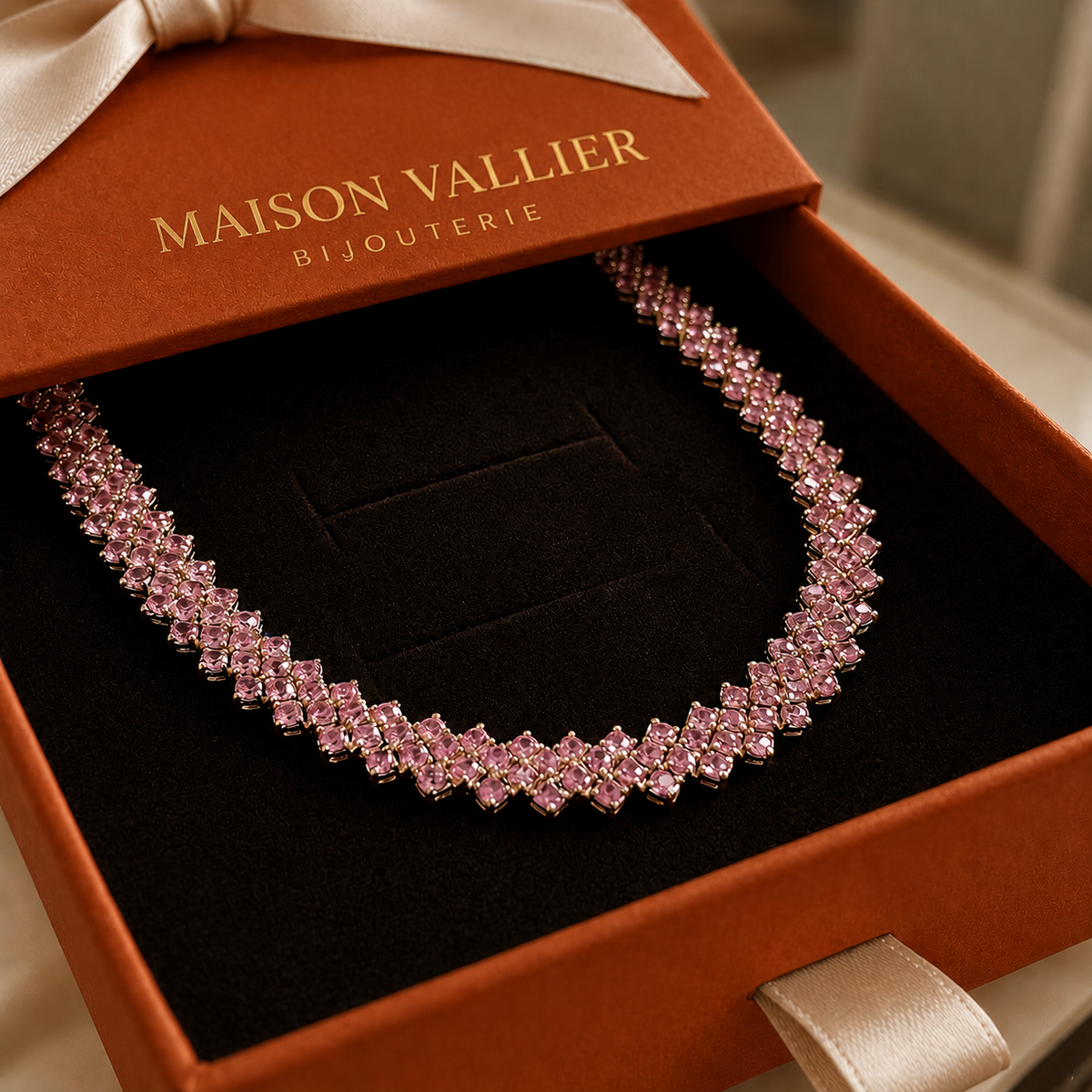Collier en rosé en or