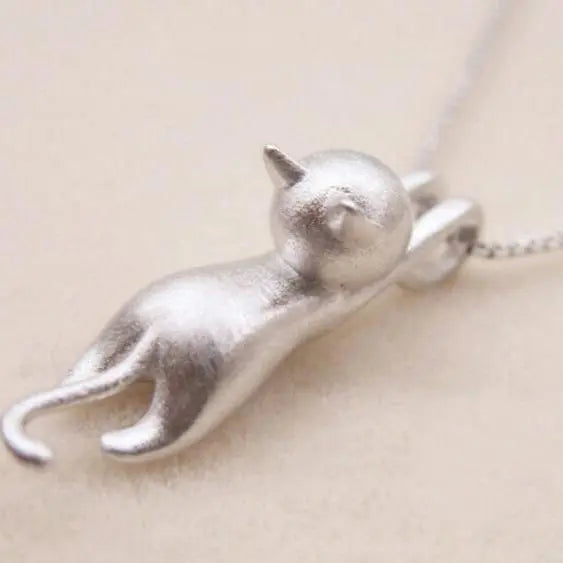 Collier 925 amusant en or blanc