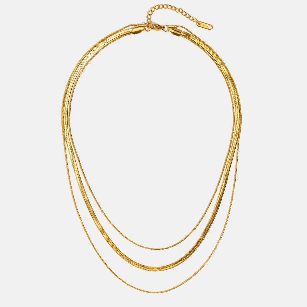 Collier à plusieurs couches en or