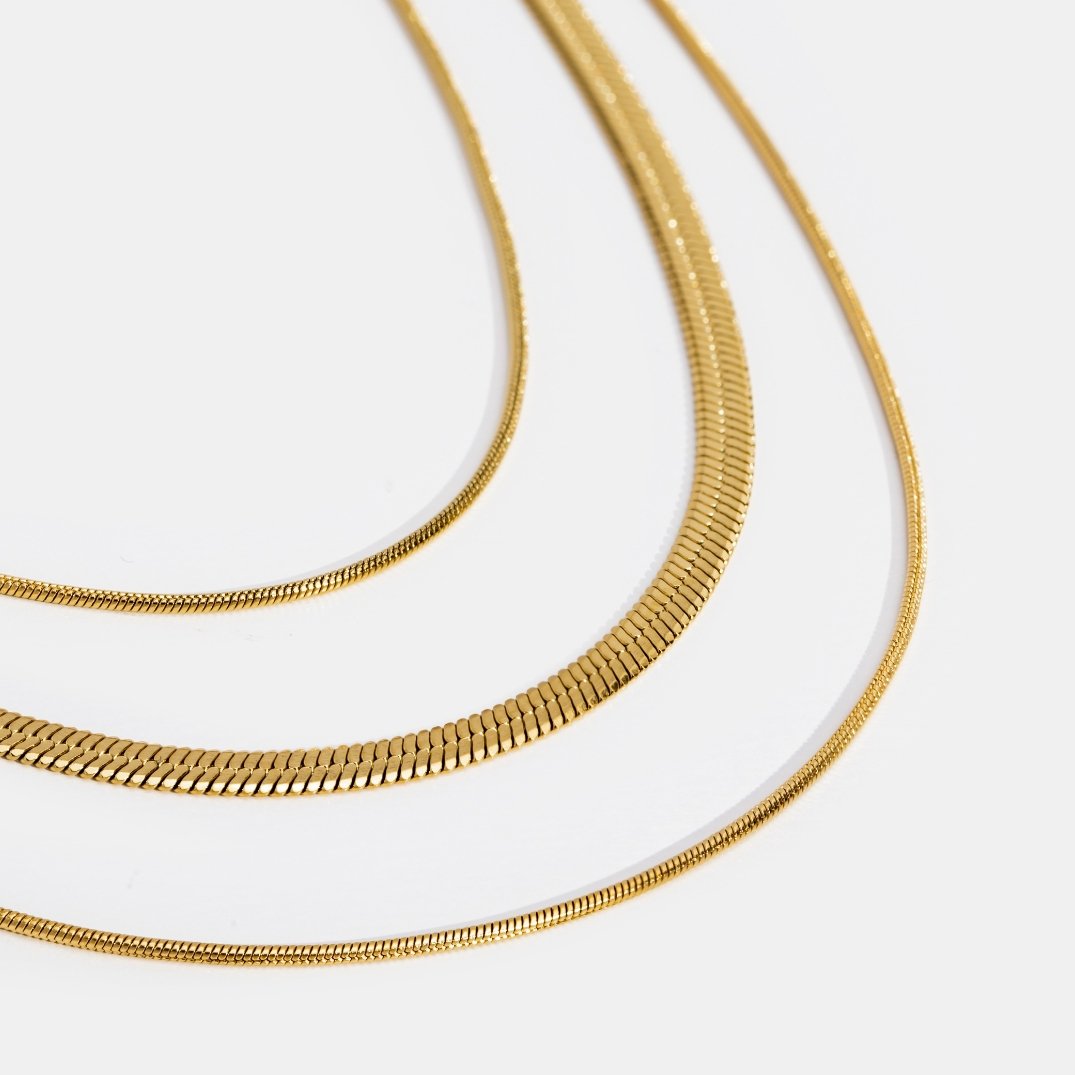 Collier à plusieurs couches en or