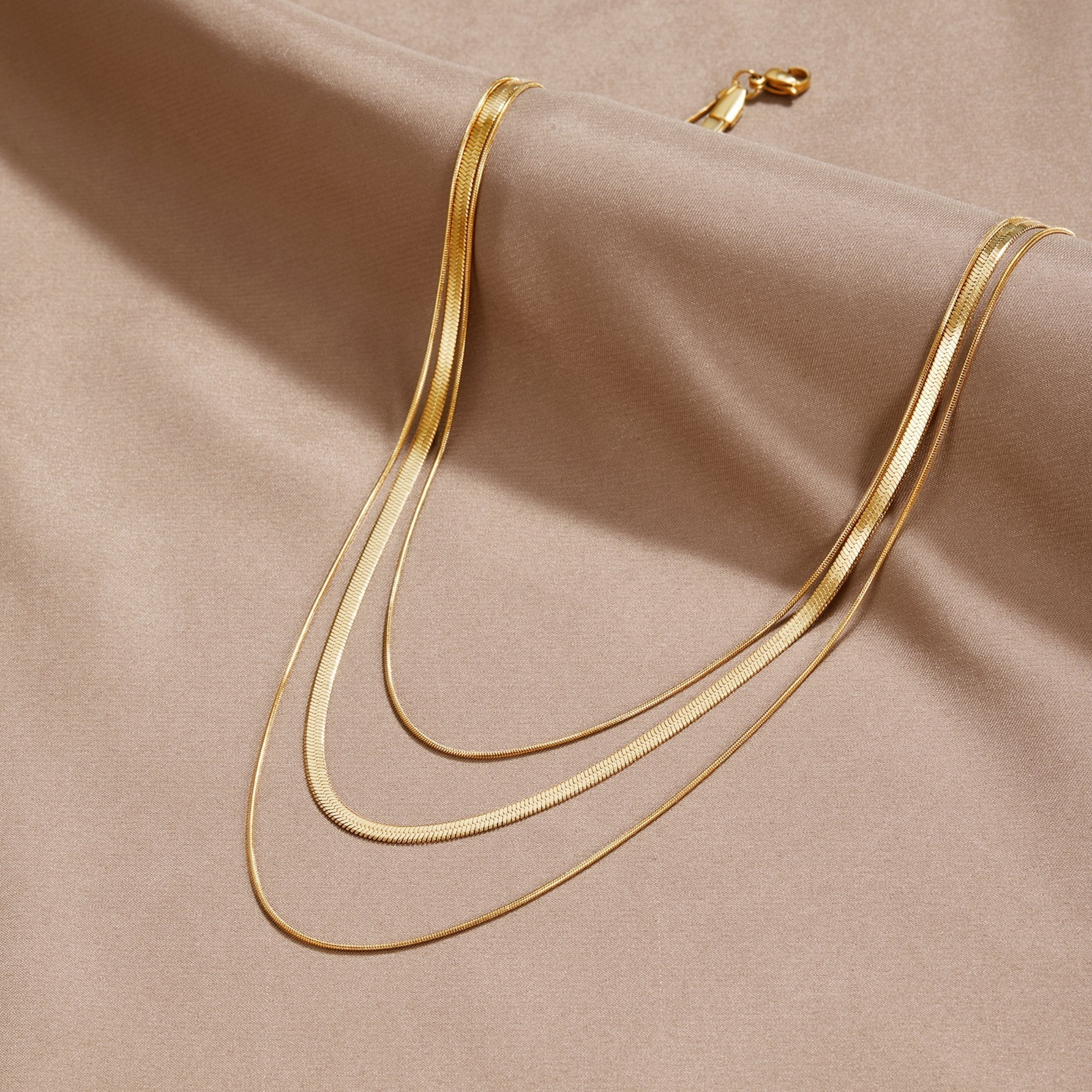 Collier à plusieurs couches en or