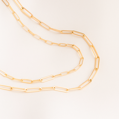Collier en or avec chaîne classique
