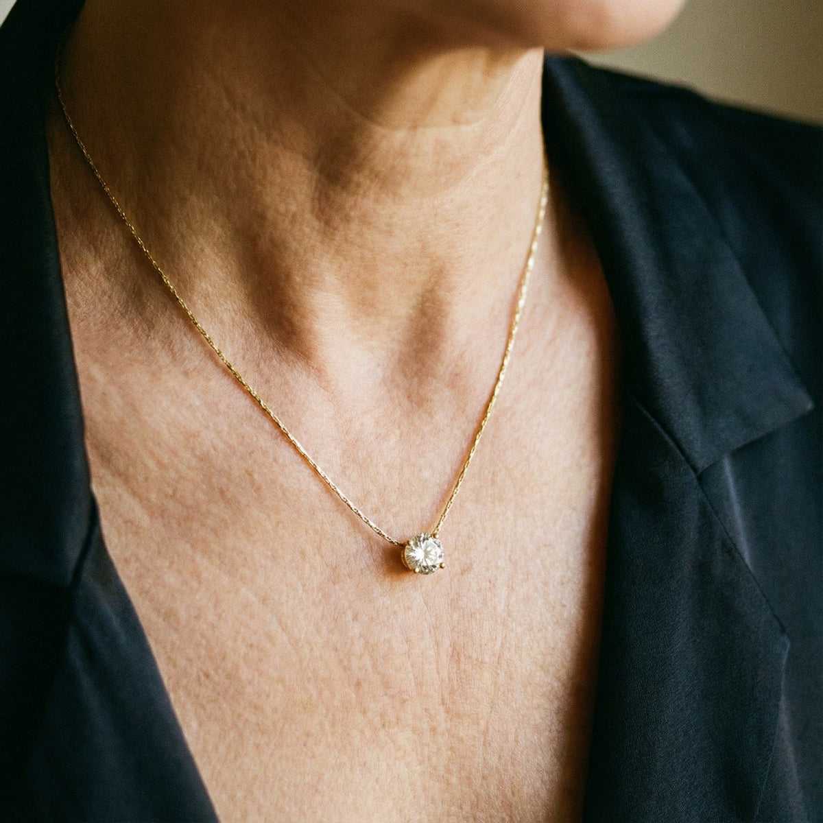 Collier avec diamants en or