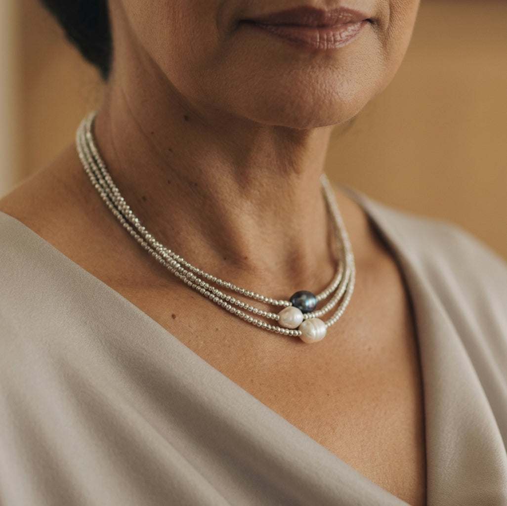 Collier en perles naturelles