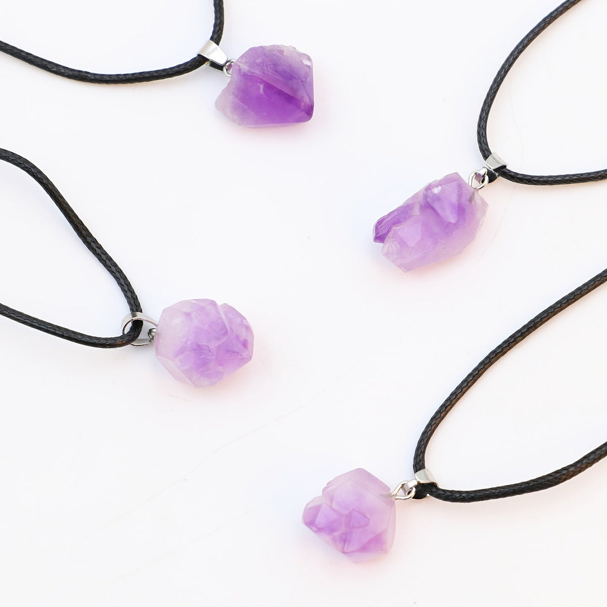 Collier en quartz rose en or