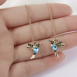 Collier et boucles d'oreilles Caméléon en or