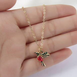 Collier et boucles d'oreilles Caméléon en or