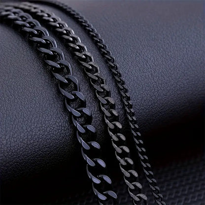 Collier minimaliste avec chaîne cubaine pour hommes