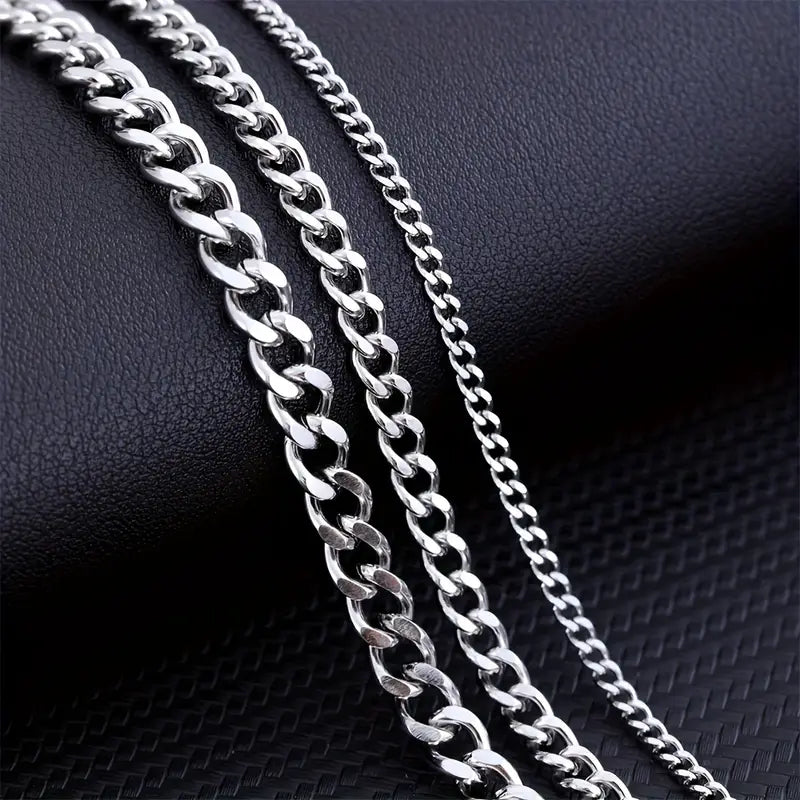 Collier minimaliste avec chaîne cubaine pour hommes