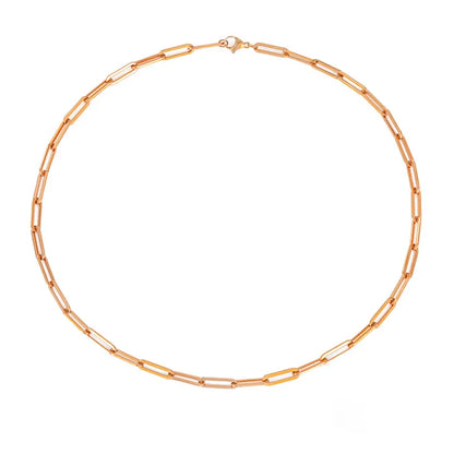 Collier pour femmes avec chaîne en acier