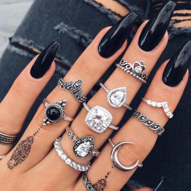 Ensemble Premium exclusif avec 8 à 12 bagues en or